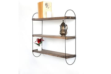 Nealhouse Vägghylla 60 cm - Valnöt/Svart - Förvaring - Hylla - Vägghylla