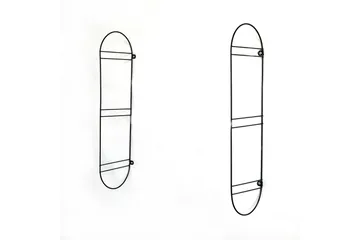 Nealhouse Vägghylla 60 cm - Valnöt/Svart - Förvaring - Hylla - Vägghylla