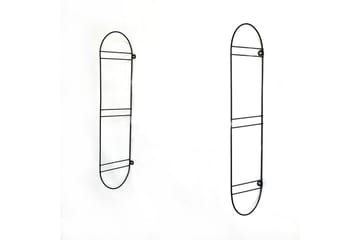 Nealhouse Vägghylla 60 cm - Valnöt/Svart - Förvaring - Hylla - Vägghylla