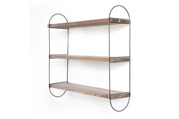 Nealhouse Vägghylla 60 cm - Valnöt/Svart - Förvaring - Hylla - Vägghylla