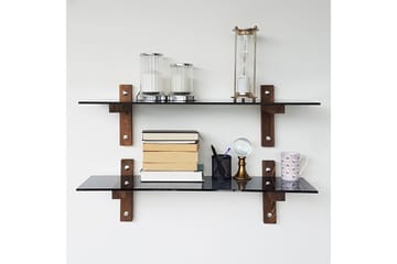 Nelams Vägghylla 85 cm - Valnöt - Förvaring - Hylla - Vägghylla