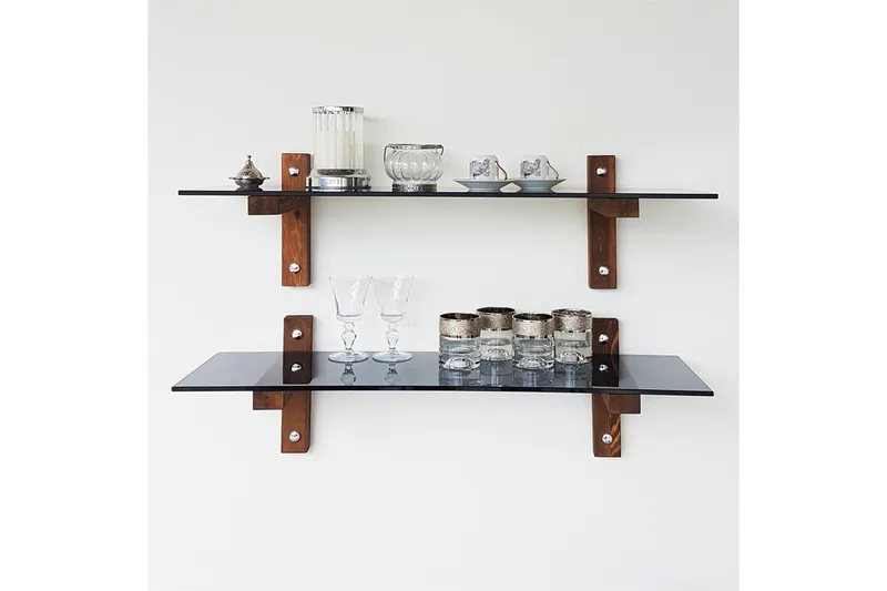 Nelams Vägghylla 85 cm - Valnöt - Förvaring - Hylla - Vägghylla