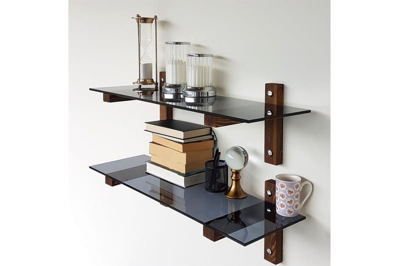 Nelams Vägghylla 85 cm - Valnöt - Förvaring - Hylla - Vägghylla