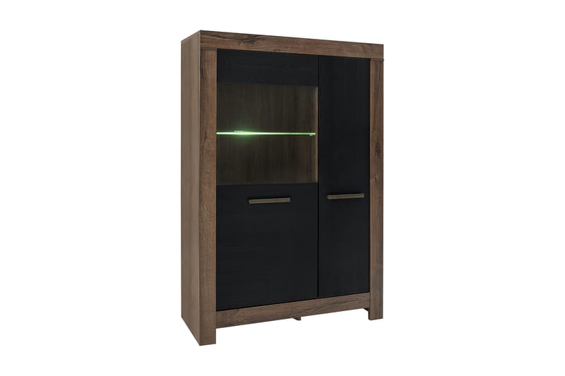 Olender Skåp 101x149 cm, Trä/Natur/Svart