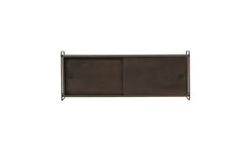 Paris Vägghylla 122x35 cm i Trä med Metallram - Brun - Förvaring - Hylla - Vägghylla