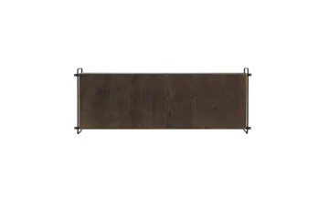 Paris Vägghylla 122x35 cm i Trä med Metallram - Brun - Förvaring - Hylla - Vägghylla
