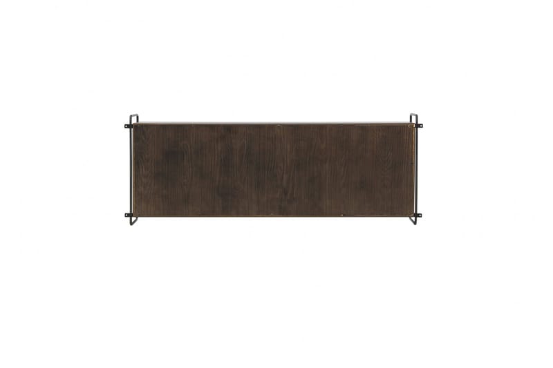 Paris Vägghylla 122x35 cm i Trä med Metallram - Brun - Förvaring - Hylla - Vägghylla