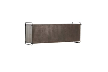 Paris Vägghylla 122x35 cm i Trä med Metallram - Brun - Förvaring - Hylla - Vägghylla