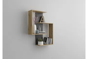 Prabhat Vägghylla 44 cm - Brun - Förvaring - Hylla - Vägghylla