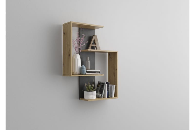 Prabhat Vägghylla 44 cm - Brun - Förvaring - Hylla - Vägghylla