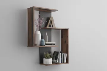 Prabhat Vägghylla 44 cm - Brun - Förvaring - Hylla - Vägghylla