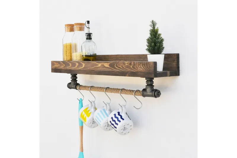 Pukkuri Förvaringsmöbel 60 cm - Svart - Förvaring - Hylla - Vägghylla