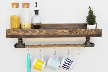 Pukkuri Förvaringsmöbel 60 cm - Svart - Förvaring - Hylla - Vägghylla