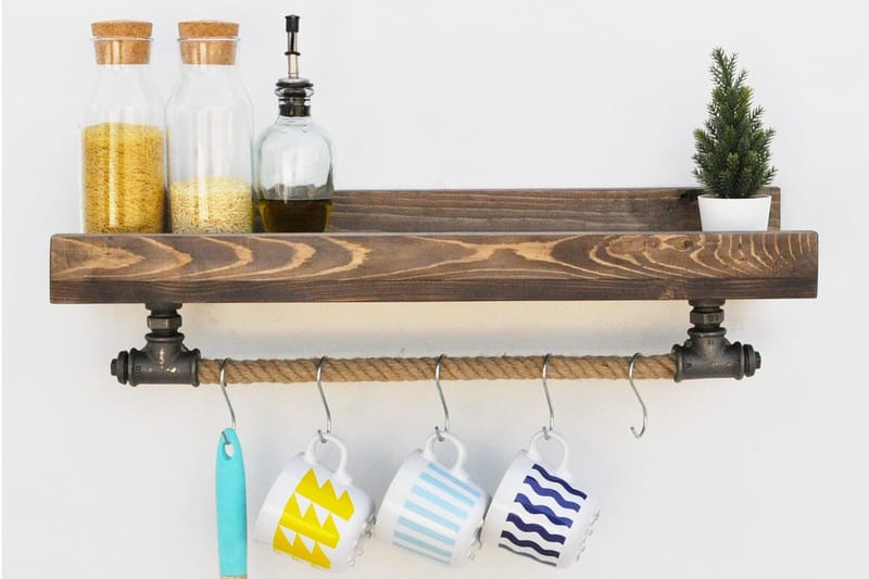 Pukkuri Förvaringsmöbel 60 cm - Svart - Förvaring - Hylla - Vägghylla