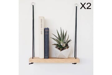 Pukkuri Vägghylla 40 cm - Brun - Förvaring - Hylla - Vägghylla