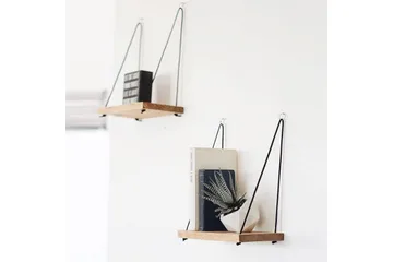 Pukkuri Vägghylla 40 cm - Brun - Förvaring - Hylla - Vägghylla