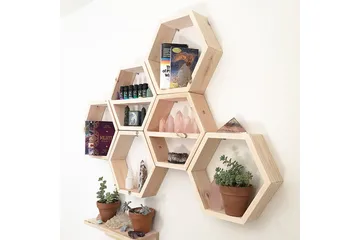 Pukkuri Vägghylla 42 cm - Brun - Förvaring - Hylla - Vägghylla