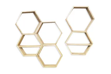 Pukkuri Vägghylla 42 cm - Brun - Förvaring - Hylla - Vägghylla