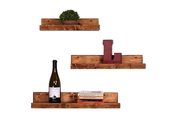 Pukkuri Vägghylla 60 cm - Brun - Förvaring - Hylla - Vägghylla