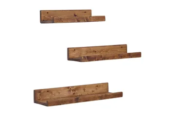 Pukkuri Vägghylla 60 cm - Brun - Förvaring - Hylla - Vägghylla