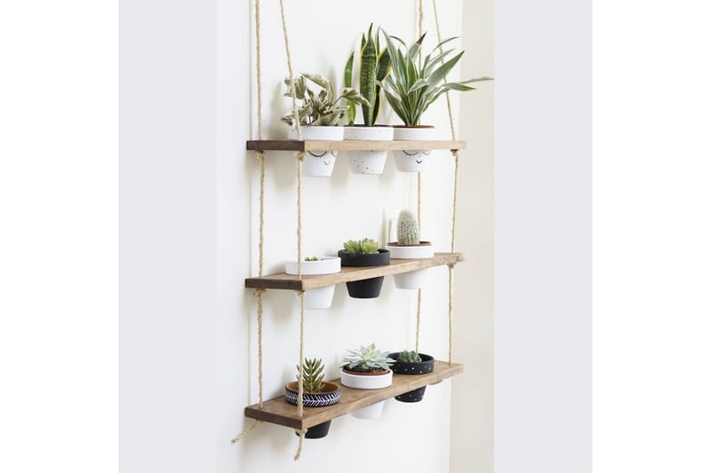 Pukkuri Vägghylla 60 cm - Brun - Förvaring - Hylla - Vägghylla