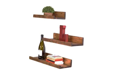 Pukkuri Vägghylla 60 cm - Brun - Förvaring - Hylla - Vägghylla