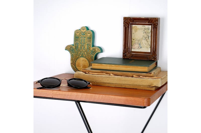 Pukkuri Pappershållare med Hylla 33 cm - Brun/Svart - Förvaring - Hylla - Vägghylla