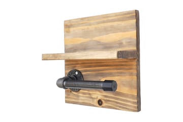 Pukkuri Pappershållare 14 cm - Brun/Svart - Inredning - Badrumsinredning - Toalettpappershållare