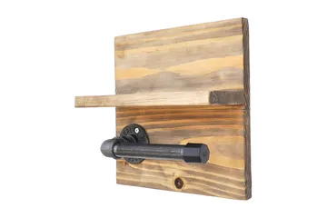 Pukkuri Pappershållare 14 cm - Brun/Svart - Inredning - Badrumsinredning - Toalettpappershållare