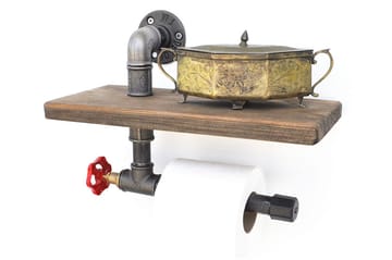 Pukkuri Pappershållare 31 cm - Brun/Svart - Servering & matlagning - Köksredskap & kökstillbehör