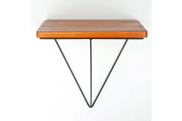 Pukkuri Pappershållare med Hylla 33 cm - Brun/Svart - Förvaring - Hylla - Vägghylla