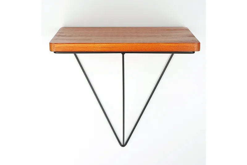 Pukkuri Pappershållare med Hylla 33 cm - Brun/Svart - Förvaring - Hylla - Vägghylla