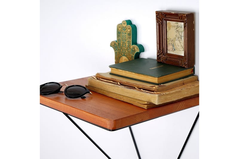 Pukkuri Pappershållare med Hylla 33 cm - Brun/Svart - Förvaring - Hylla - Vägghylla