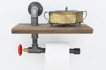 Pukkuri Pappershållare 31 cm - Brun/Svart - Servering & matlagning - Köksredskap & kökstillbehör