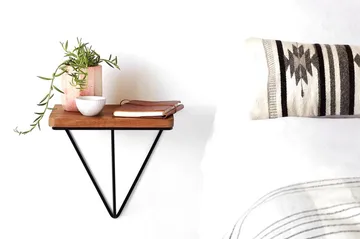 Pukkuri Pappershållare med Hylla 33 cm - Brun/Svart - Förvaring - Hylla - Vägghylla