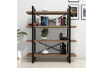 Puqa Design Bokhylla - Valnöt - Förvaring - Hylla - Vägghylla