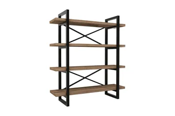 Puqa Design Bokhylla - Valnöt - Förvaring - Hylla - Vägghylla