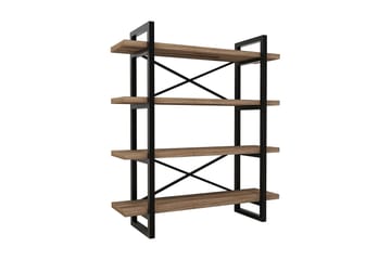 Puqa Design Bokhylla - Valnöt - Förvaring - Hylla - Vägghylla