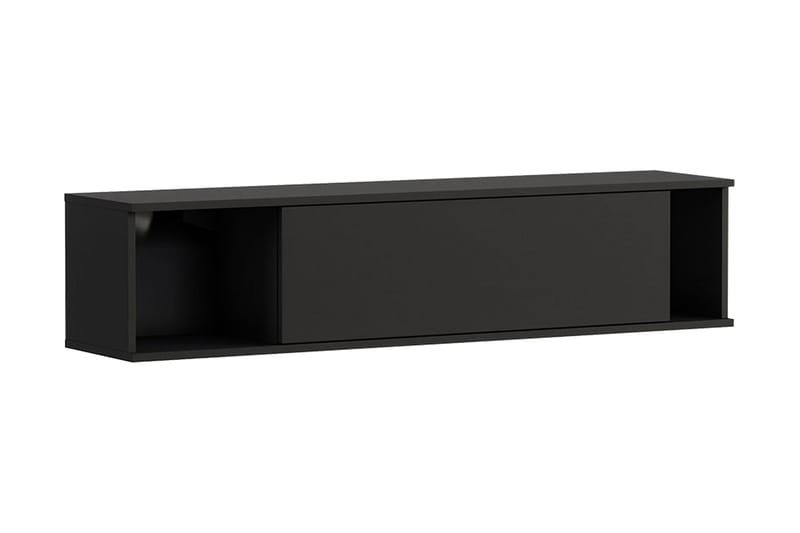 Querty Vägghylla 135x30x30 cm - Svart - Förvaring - Hylla - Vägghylla