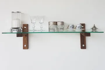 Quezad Vägghylla 85 cm - Valnöt - Förvaring - Hylla - Vägghylla