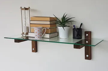 Quezad Vägghylla 85 cm - Valnöt - Förvaring - Hylla - Vägghylla