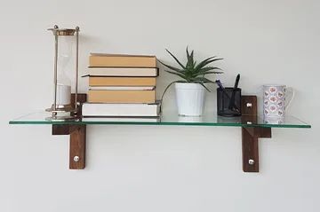 Quezad Vägghylla 85 cm - Valnöt - Förvaring - Hylla - Vägghylla