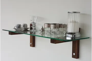 Quezad Vägghylla 85 cm - Valnöt - Förvaring - Hylla - Vägghylla