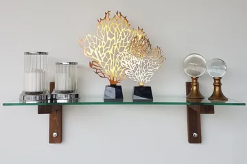 Quezad Vägghylla 85 cm - Valnöt - Förvaring - Hylla - Vägghylla