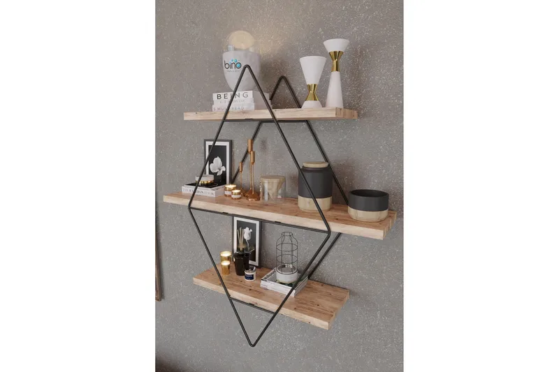 Rambabu Vägghylla 70 cm - Guld/Svart - Förvaring - Hylla - Vägghylla