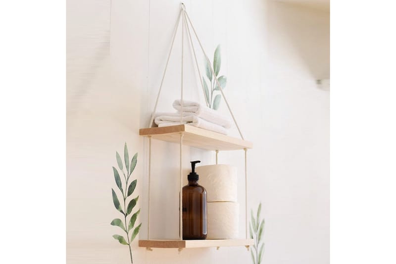 Raniye Vägghylla 40x2 cm, Mörkbrun