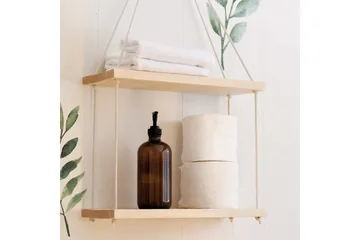 Raniye Vägghylla 40x2 cm - Mörkbrun - Förvaring - Hylla - Vägghylla