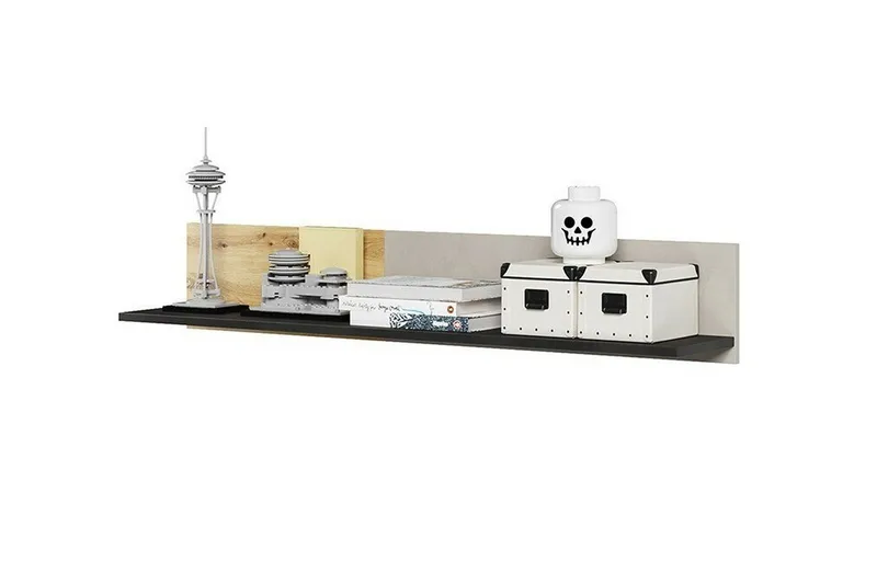 Rathmore Vägghylla 115x22 cm NO_BRAND Black - Förvaring - Hylla - Vägghylla