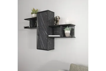 Rinorea Vägghylla 118,6x51,8 cm - Svart - Förvaring - Hylla - Vägghylla