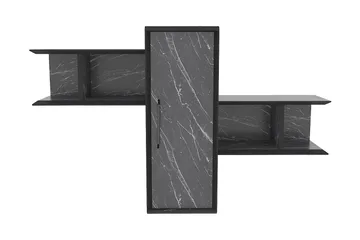 Rinorea Vägghylla 118,6x51,8 cm - Svart - Förvaring - Hylla - Vägghylla